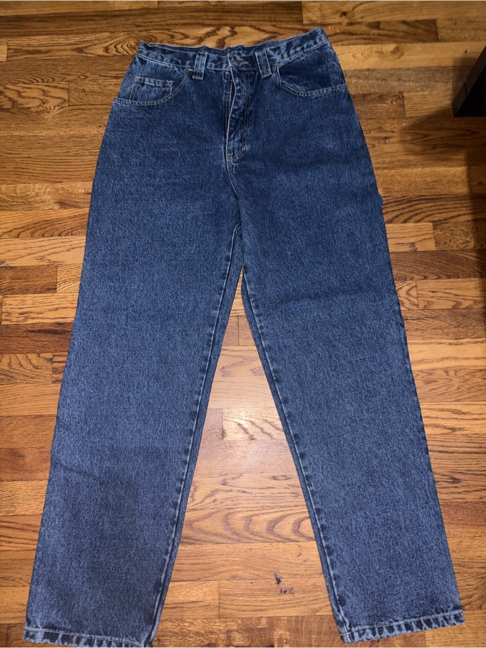 Relaxed Fit Men's Dark Blue Denim Jeans